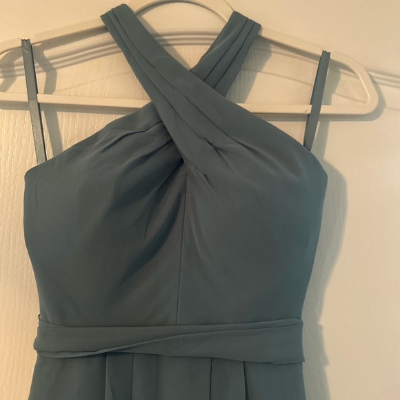 Kennedy Blue halter bridesmaid dress - Picture 2 of 8